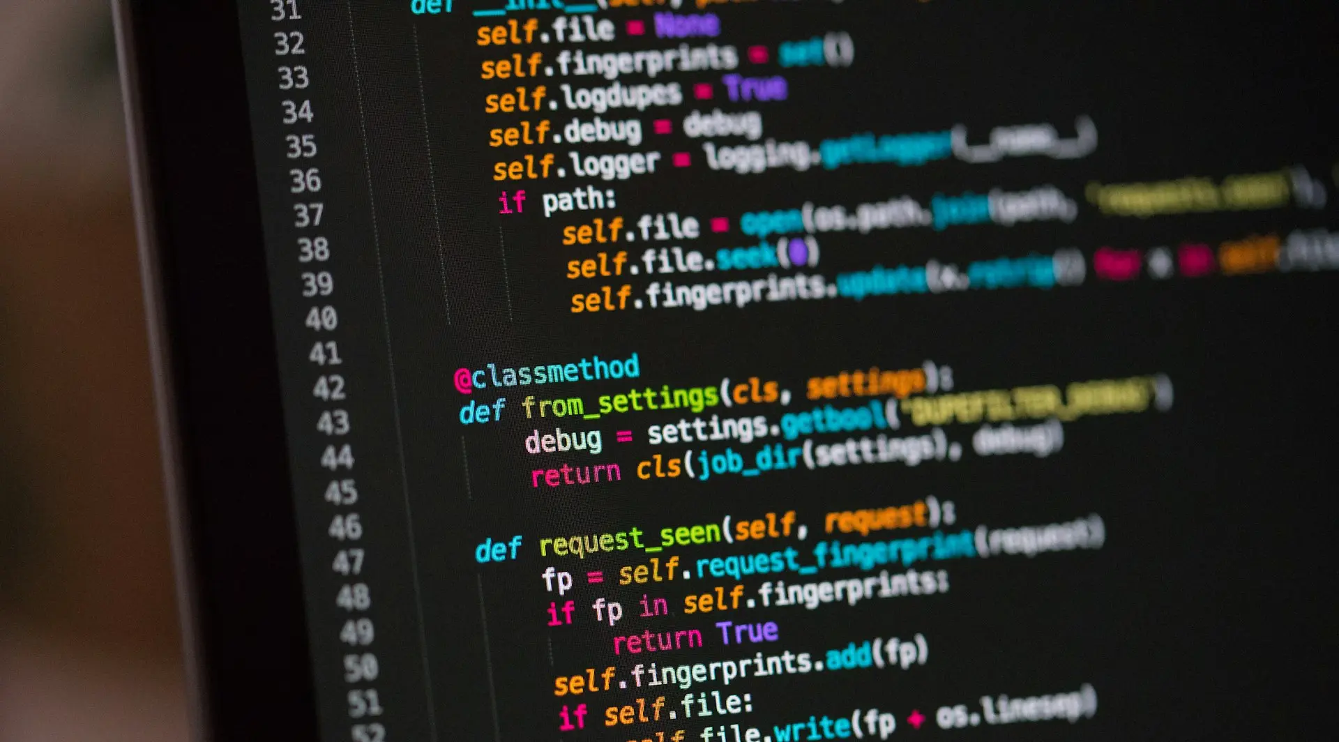a computer screen with a bunch of code on it